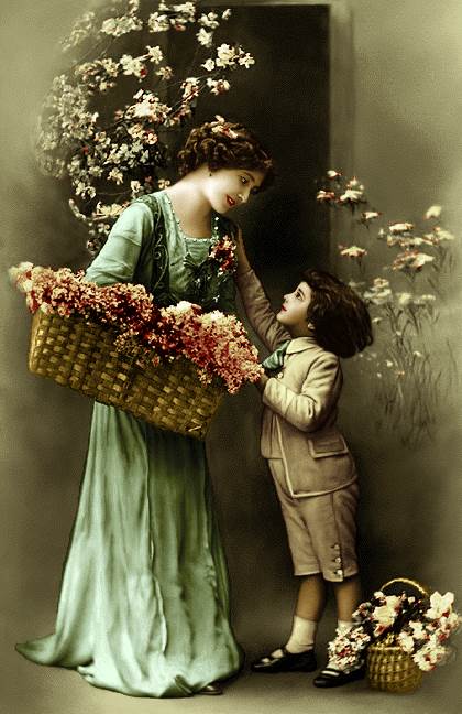 مادر پسر گل فروش