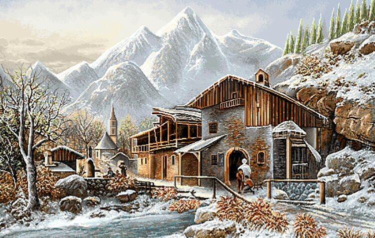 زمستان در روستا 2