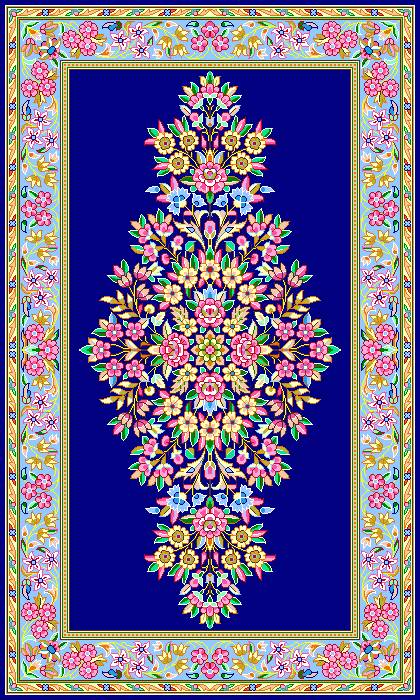 زیرپایی طرح گل