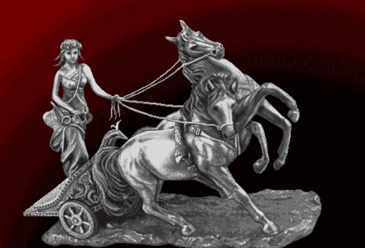 دختر رومی کالسکه سوار